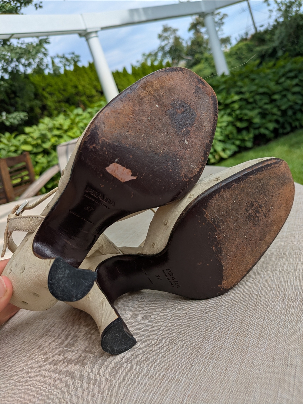 Vintage Prada Ostrich Leather - Picture 6 of 7